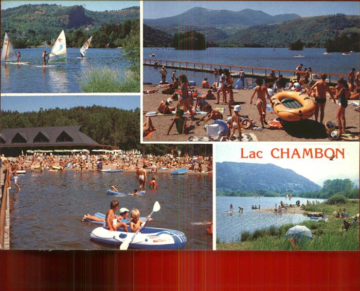 Chambon-sur-Lac Plage Planche a Voile Baignade Pedalos