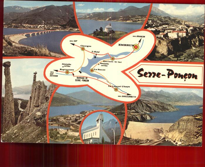 Embrun Lac de Serre Poncon Stausee