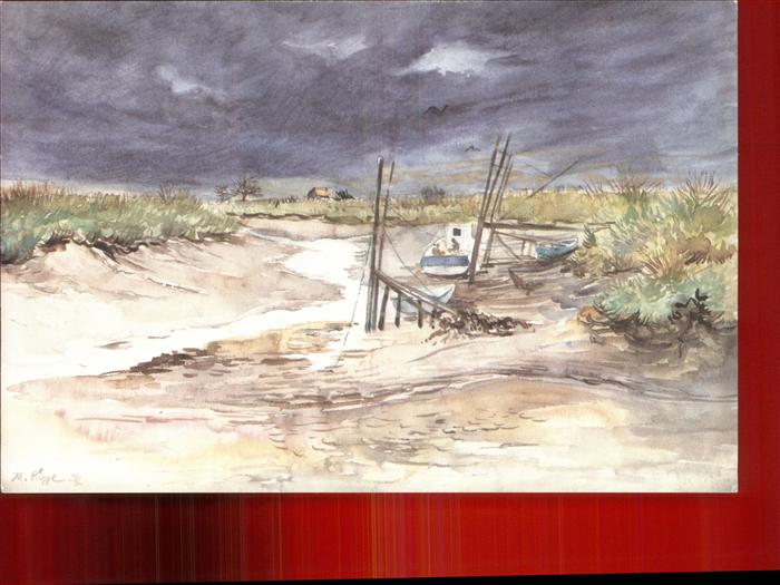 Nieulle-sur-Seudre Soir d_orage Aquarelle de Michel Rippe