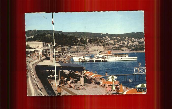 Nice Alpes Maritimes Plage Embarquement Promenade Bateau