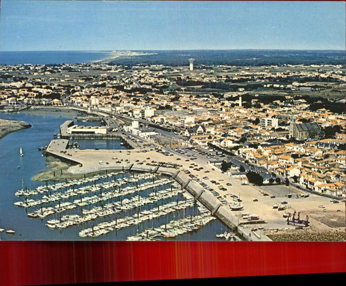 Saint-Gilles-Croix-de-Vie Vendee Vue generale Port de Plaisance Bateaux