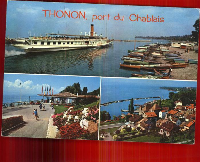 Thonon-les-Bains Port du Chablais Plage Promenade Bateau