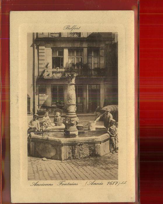 Belfort Alsace Ancienne Fontaine Brunnen