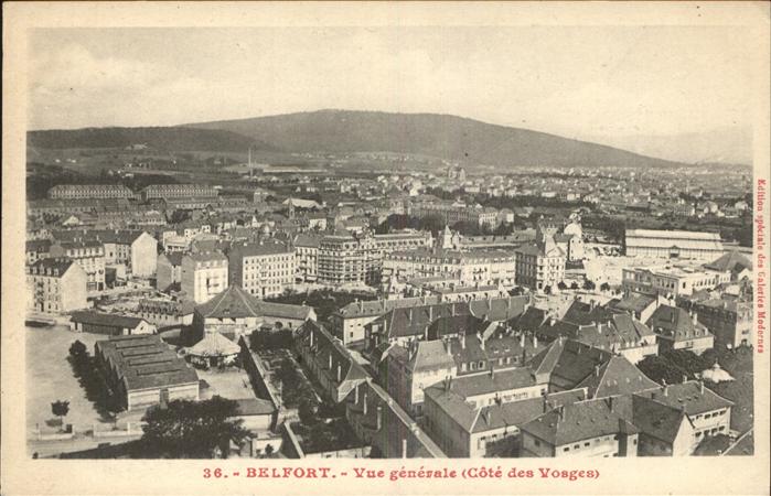 Belfort Alsace Vue generale Cote des Vosges