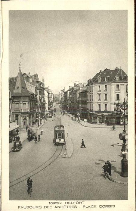 Belfort Alsace Faubourg des Ancetres Place Corbis tram