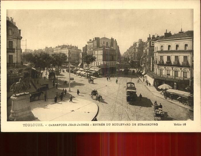 Toulouse Haute-Garonne Carrefour Jean Jaures Boulevard de Stra
