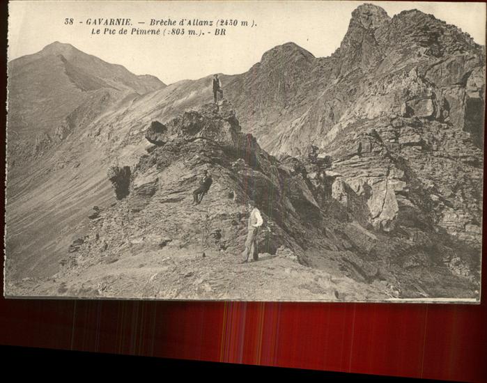 Gavarnie Hautes Pyrenees Breche d_Allanz Pic de Pimene