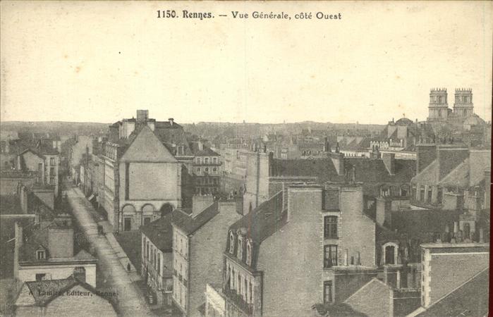 Rennes Ille-et-Vilaine Vue generale cote ouest