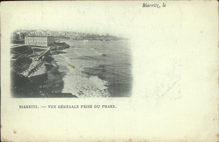 Biarritz Pyrenees Atlantiques Vue generale prise du Phare