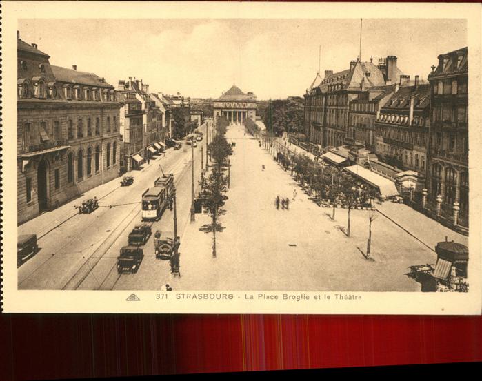 Strasbourg Alsace Place Broglie Theatre tram
