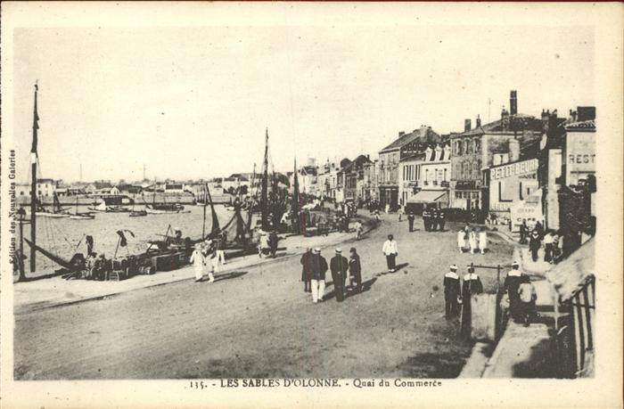 Les Sables-d Olonne Quai du Commerce Port Bateaux