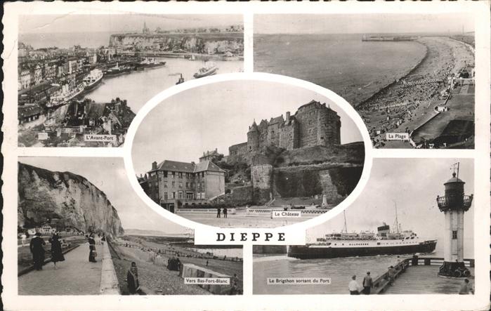 Dieppe 76 Avant Port vers Bas Fort Blanc Le Brigt