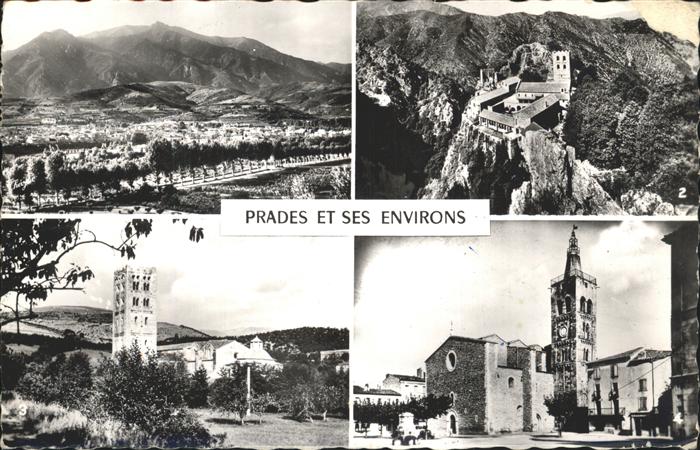 Prades Pyrenees-Orientales Vue generale Eglise St. Pierre Abbaye d