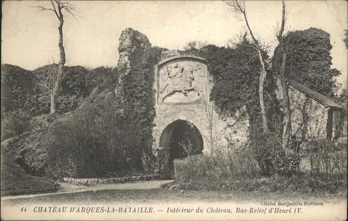Arques-la-Bataille Chateau Bas Relief d_Henri IV