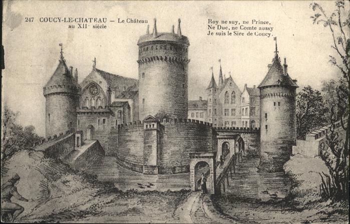 Coucy-le-Chateau-Auffrique Chateau XII siecle