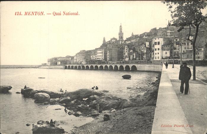 Menton Alpes Maritimes Quai National