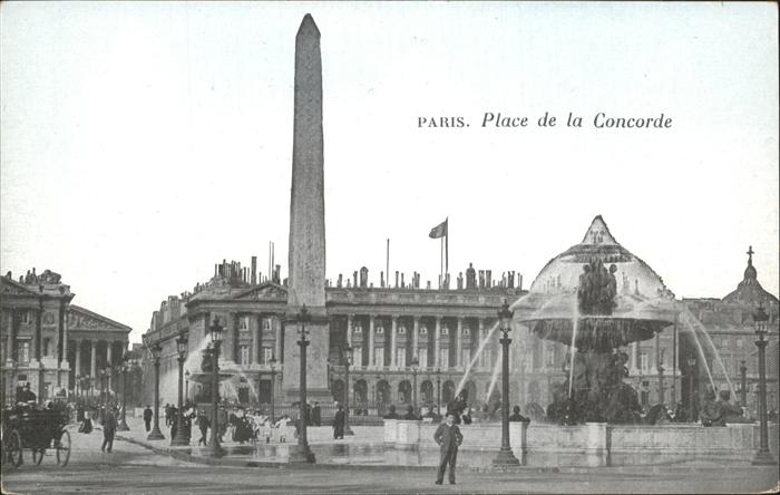 Paris Place de la Concorde Obelisque Fontaine