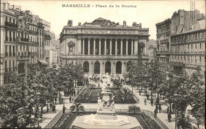 Marseille Bouches-du-Rhone Place de la Bource Monument