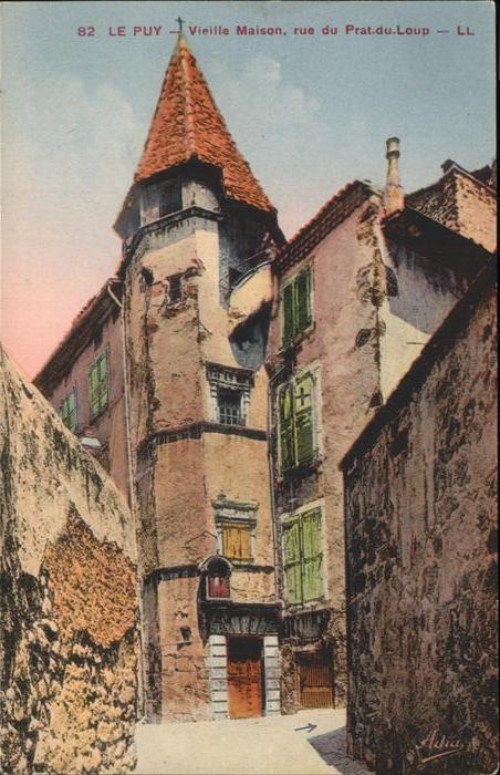 Le Puy-en-Velay Vieille Maison Rue du Prat du Loup