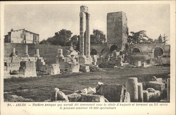Arles Bouches-du-Rhone Theatre Antique Ruine Lieu historique