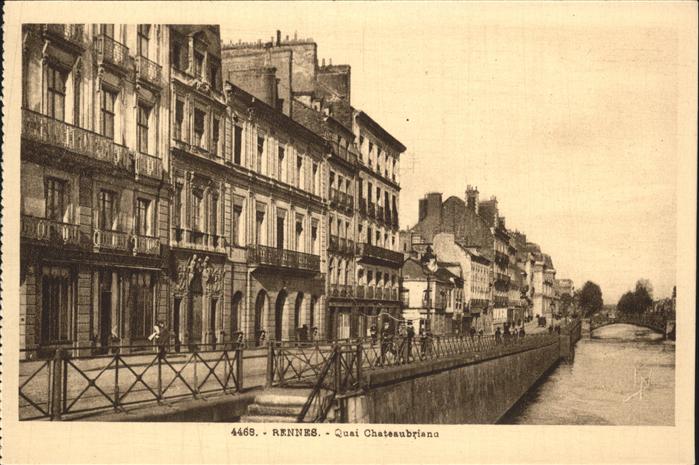 Rennes Ille-et-Vilaine Quai Chateaubriand