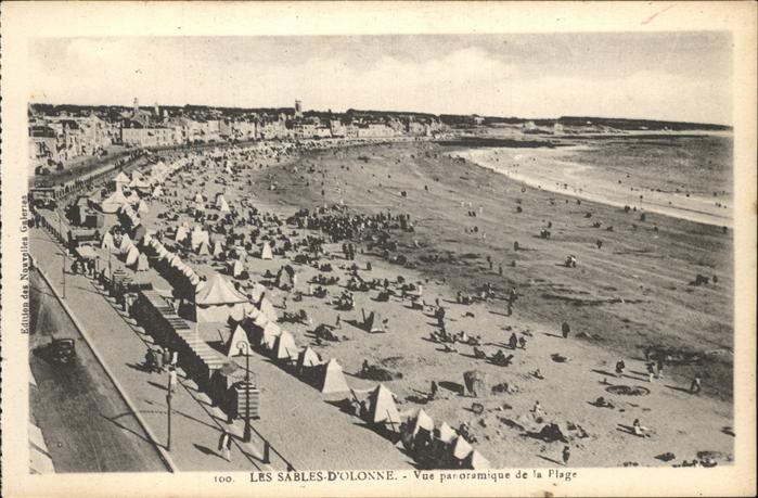 Les Sables-d Olonne Vue panoramique de la plage