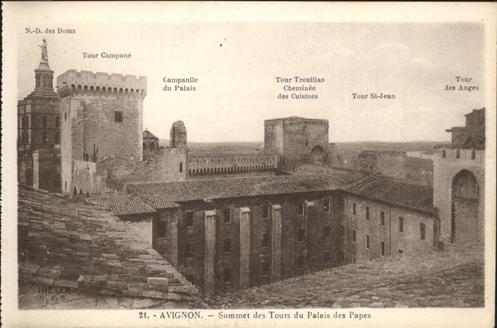 Avignon Vaucluse Sommet des Tours du Palais des Papes