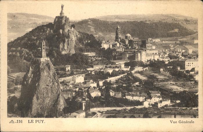 Le Puy-en-Velay Vue generale des Quatre Rochers