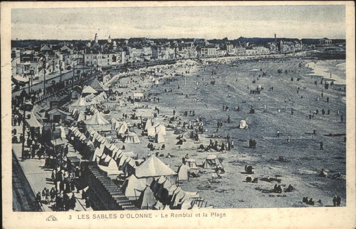 Les Sables-d Olonne Le Remblai et la Plage