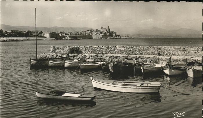 Antibes Alpes Maritimes Vue d_ensemble Quai Bateau Cote d'Azur