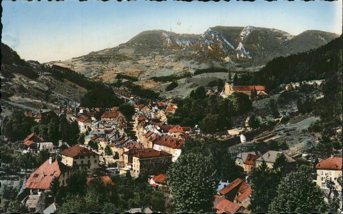 Salins-les-Bains Vue generale Mont Poupet