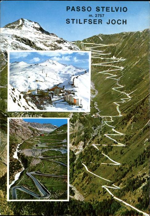 Stilfserjoch Passo dello Stelvio Pass-Strasse