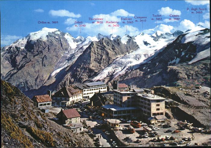 Stilfserjoch Passo dello Stelvio Passhoehe