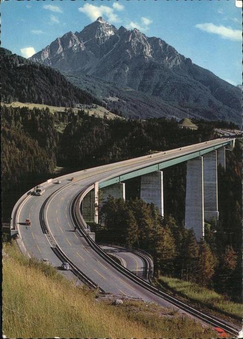 Innsbruck Brenner-Autobahn mit Europabruecke