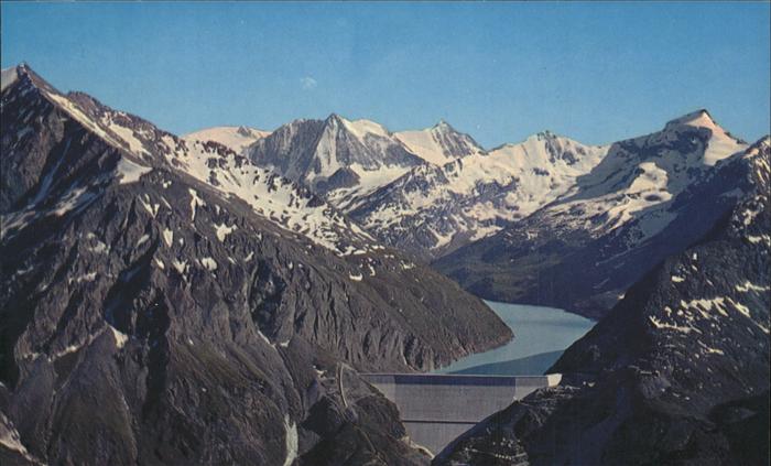 Mont Blanc Blick auf Stausee