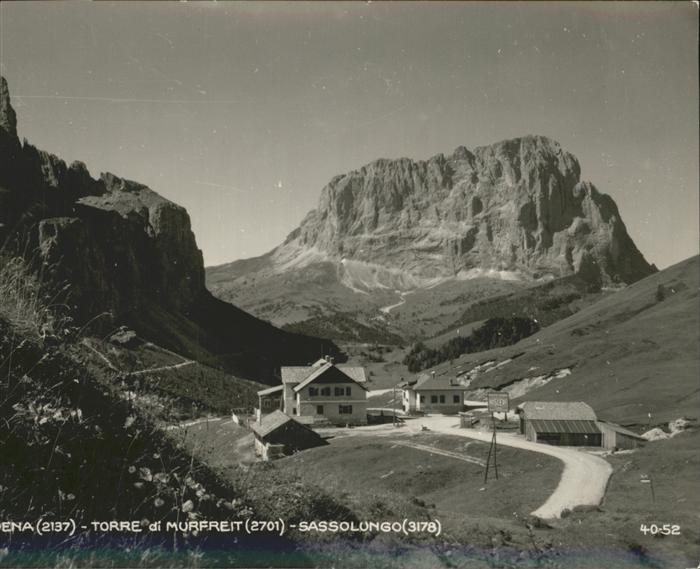 Groeden Tirol Grödner-Joch mit Gasthaus-Hospiz