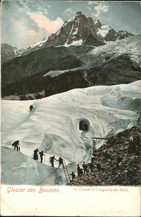 Chamonix Glacier des Bossons Grotte am Mont Blna