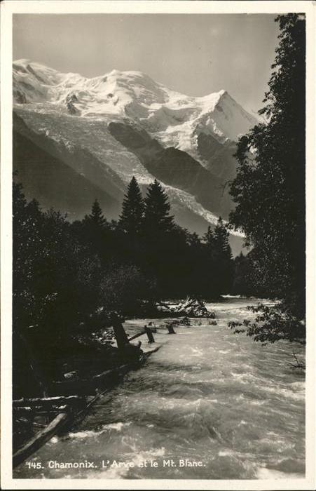 Chamonix L_Arve et le Mont Blanc