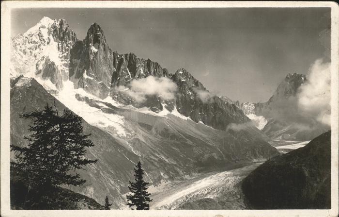 Chamonix Aiguille du Druvet Mer de Glace