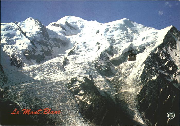 Chamonix mit Mont Blan-Massiv u.Seilbahn