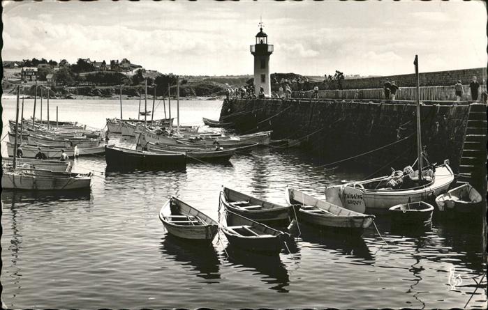 Leuchtturm Lighthouse Boote Erquy Hafen Phare
