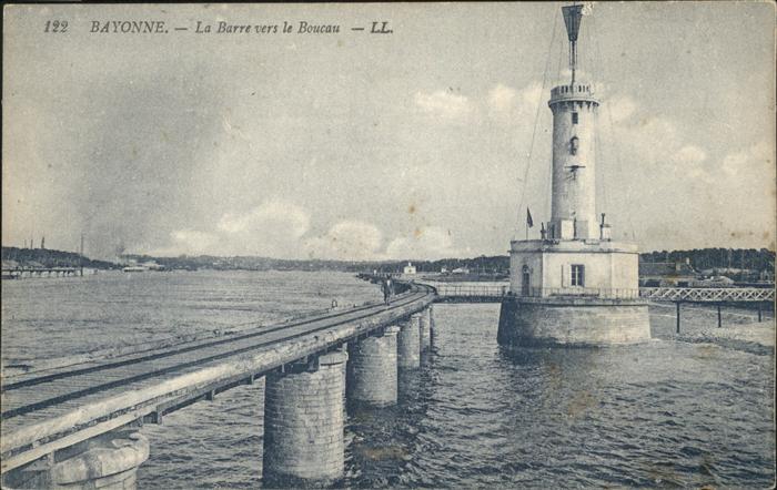Leuchtturm Lighthouse Bayonne Barre Boucau
