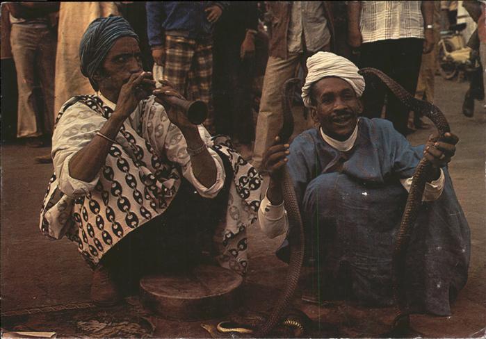 Schlangen Tiere Beschwörer Marokko Maroc Infini serpent