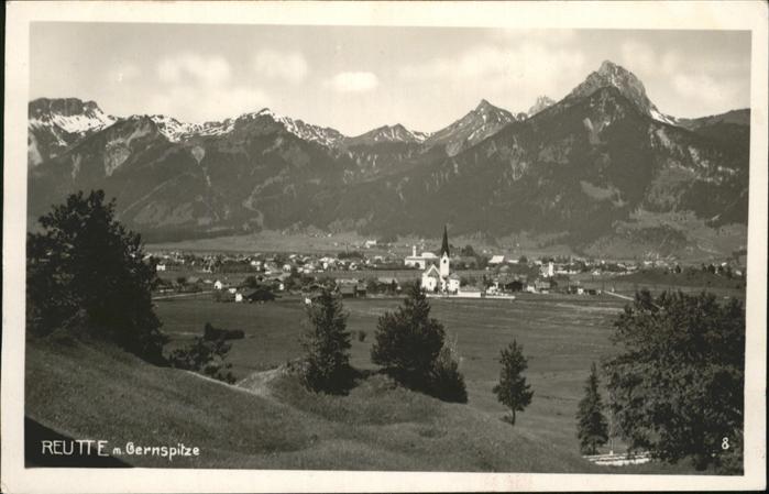 Reutte Tirol Panorama mit Gernspitze