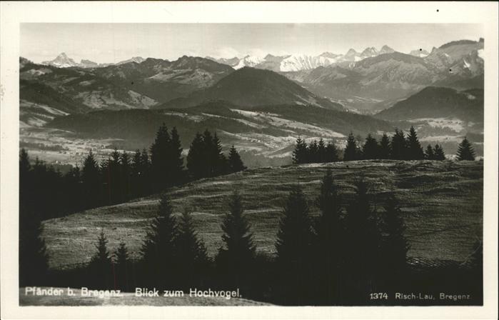 Bregenz Vorarlberg Pf?nder Blick zum Hochvogel Allg?uer Alpen