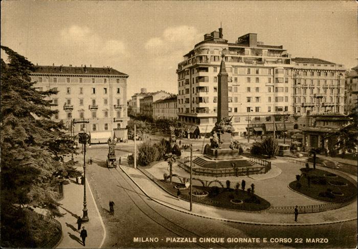 Milano Piazzale Cinque Giornate e Corso 22 Marzo