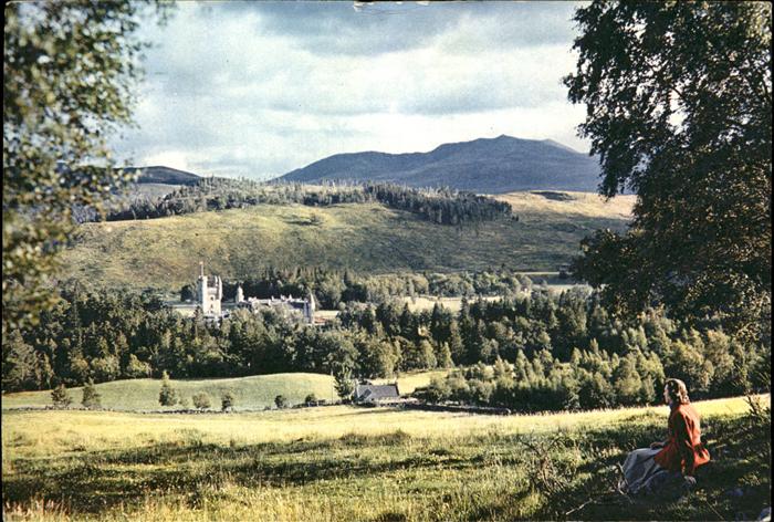 Aberdeenshire Balmoral Castle view from Tormintoul Road