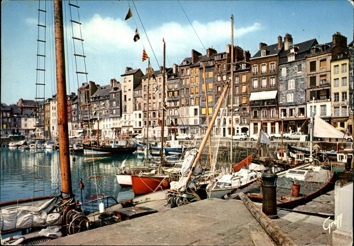 Honfleur Quai Sainte Catherine Bateau vieilles m