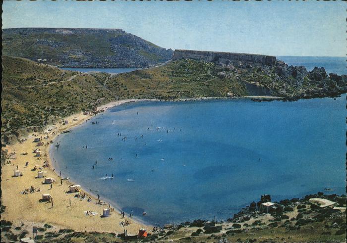 Malta Ghain Tuffieha Bay Strand