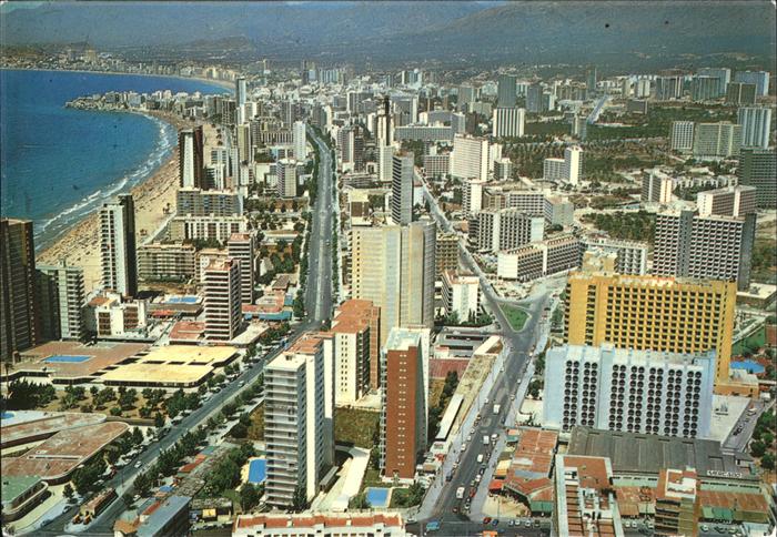 Benidorm Vista aerea Playa
